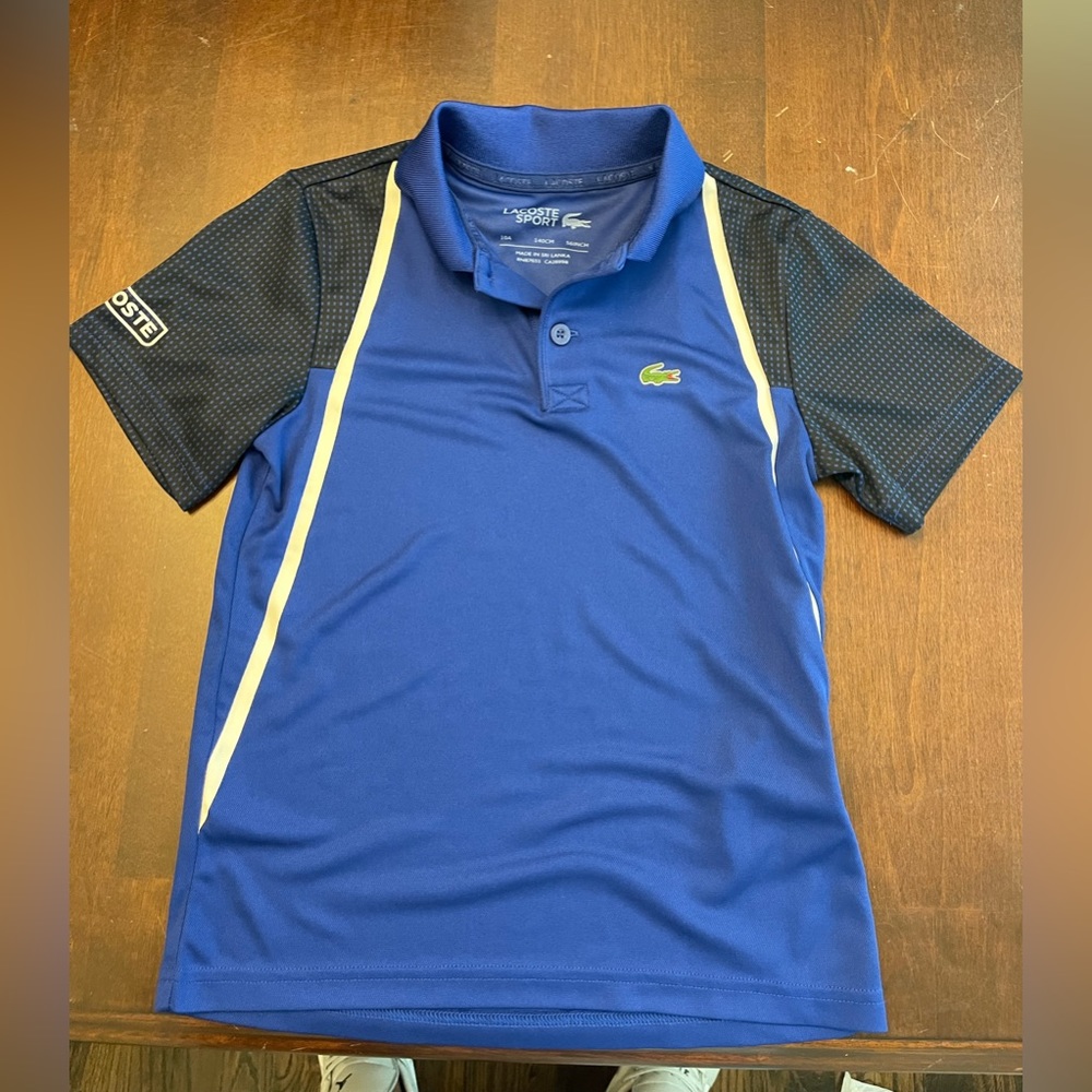 Boys Lacoste Ultra Dry Polo! Size 10! Great Shape!